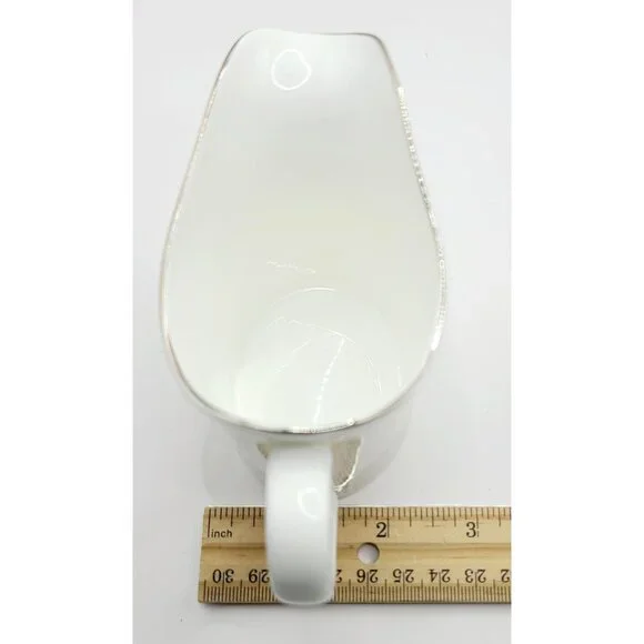 Wedgwood Shagreen Fine Bone China Creamer White Textured Design Platinum Used - Picture 7 of 8